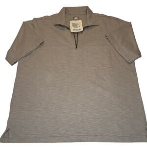 18 East Men's Hollow Hand-Loomed Artisanal Textured Short Sleeve Shirt NWT